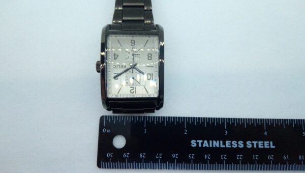 "Julian" Relic Gunmetal Japanese Quartz Movement Wristwatch zr15846 - Image 6