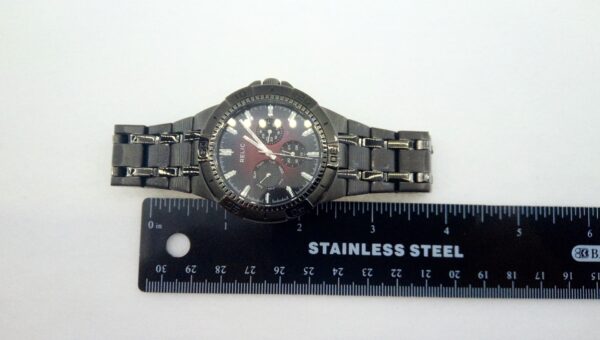 Relic All Stainless Steel Gunmetal Japan Quartz Movement Wristwatch zr15514 - Image 6